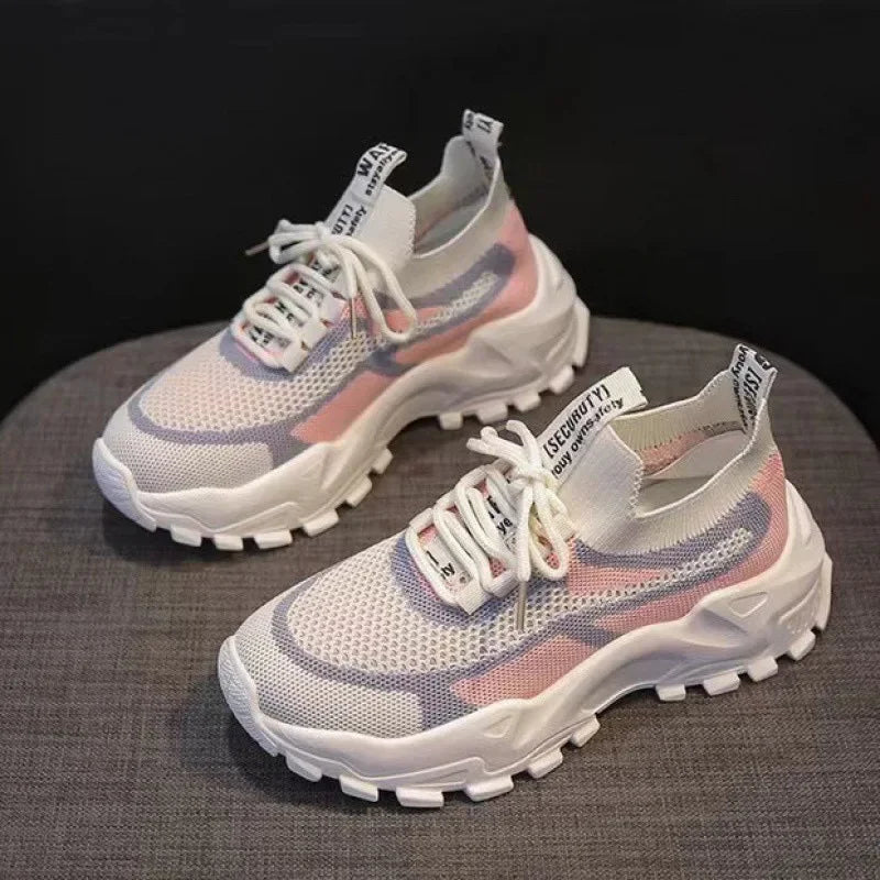 2026 Spring New Ultra-light Running Shoes Sports Women's Shoes Mesh Non-slip Breathable Soft-soled Lightweight Casual Shoes